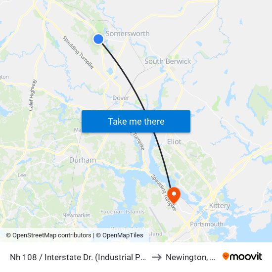 Nh 108 / Interstate Dr. (Industrial Park) to Newington, NH map