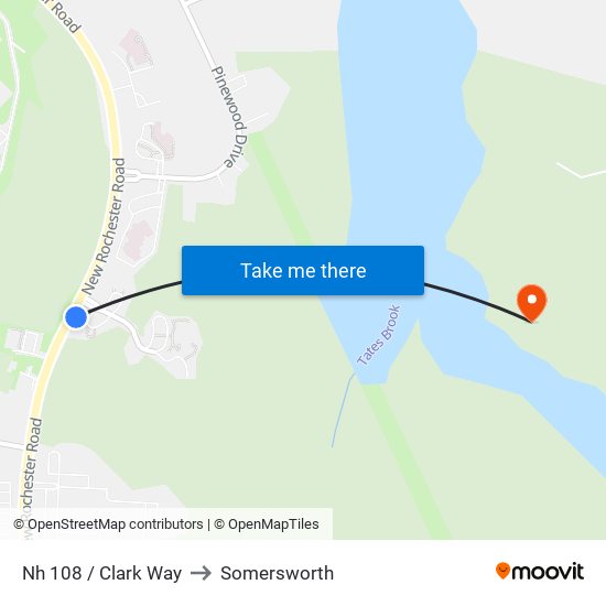 Nh 108 / Clark Way to Somersworth map