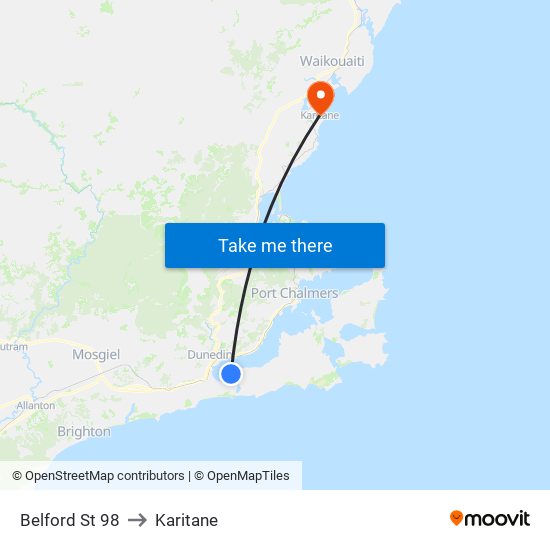 Belford St 98 to Karitane map