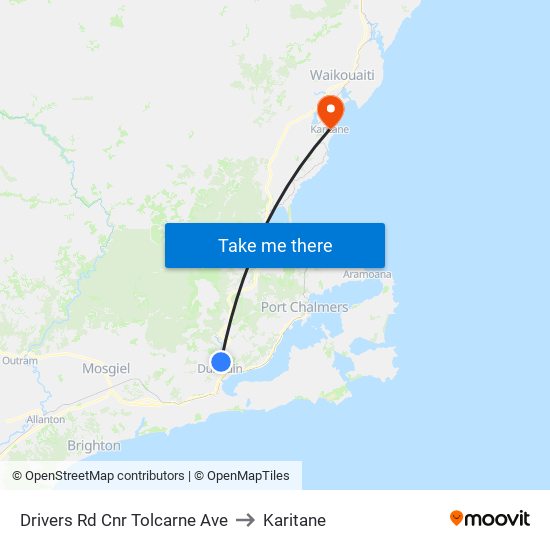 Drivers Rd Cnr Tolcarne Ave to Karitane map