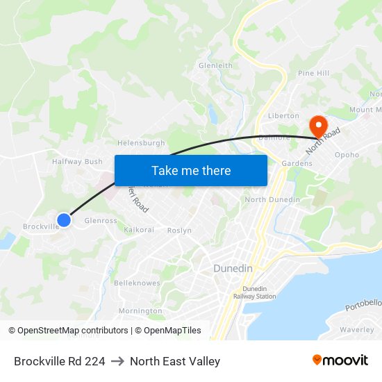 Brockville Rd 224 to North East Valley map