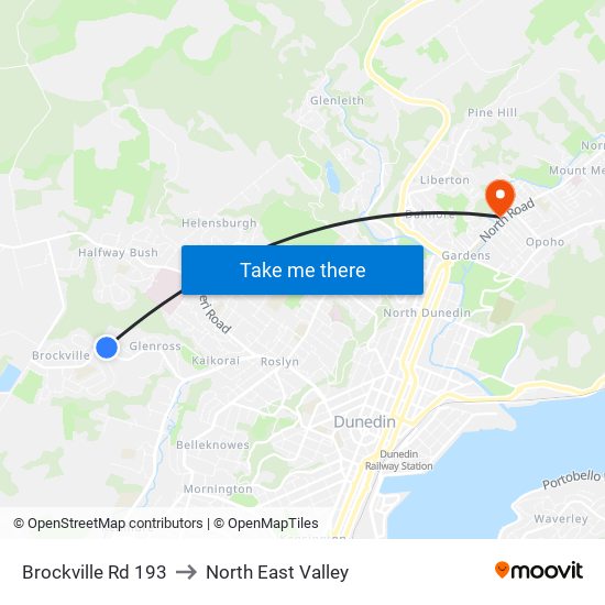Brockville Rd 193 to North East Valley map