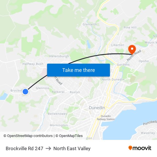 Brockville Rd 247 to North East Valley map