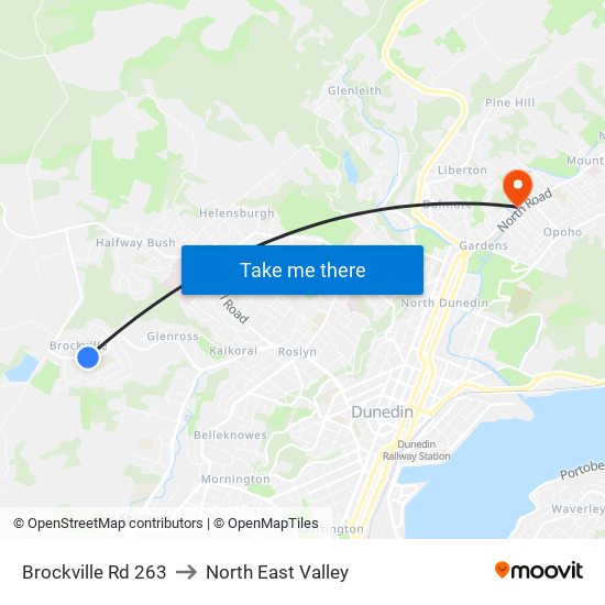 Brockville Rd 263 to North East Valley map