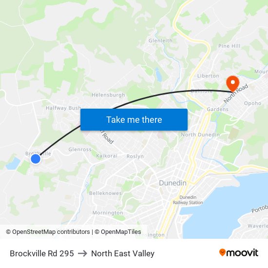Brockville Rd 295 to North East Valley map