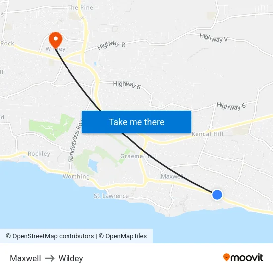 Maxwell to Wildey map