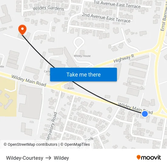 Wildey-Courtesy to Wildey map