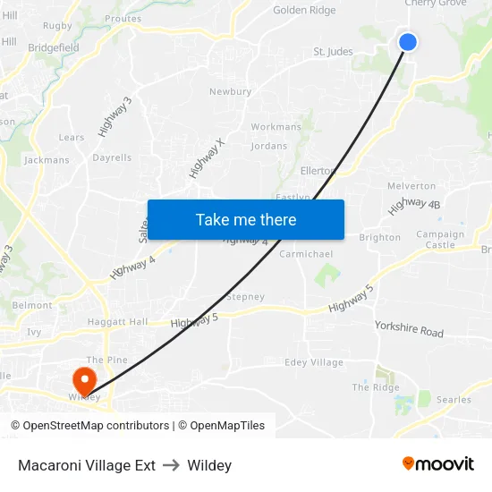 Macaroni Village Ext to Wildey map