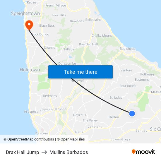Drax Hall Jump to Mullins Barbados map