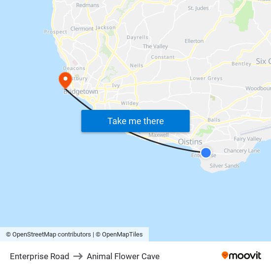 Enterprise Road to Animal Flower Cave map