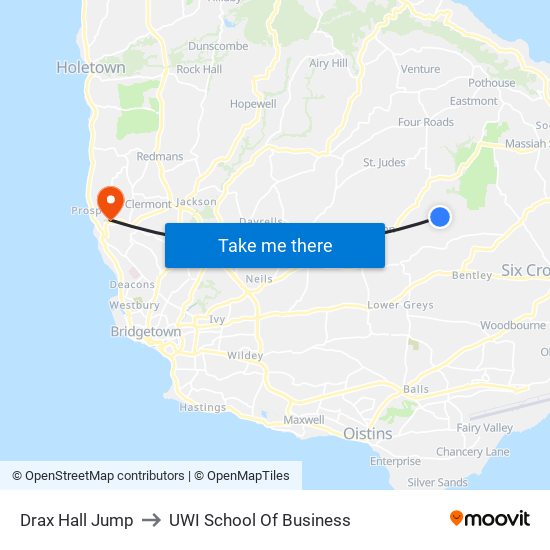 Drax Hall Jump to UWI School Of Business map