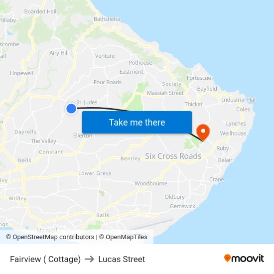 Fairview ( Cottage) to Lucas Street map