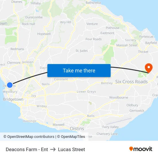 Deacons Farm - Ent to Lucas Street map