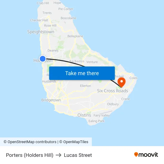 Porters (Holders Hill) to Lucas Street map
