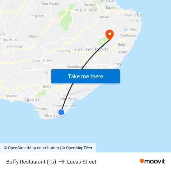 Buffy Restaurant (Tp) to Lucas Street map