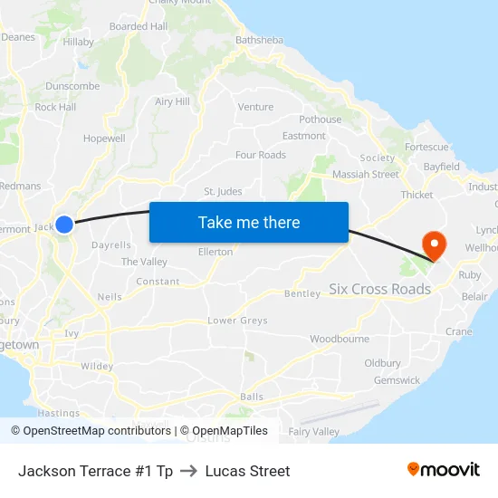 Jackson Terrace #1 Tp to Lucas Street map