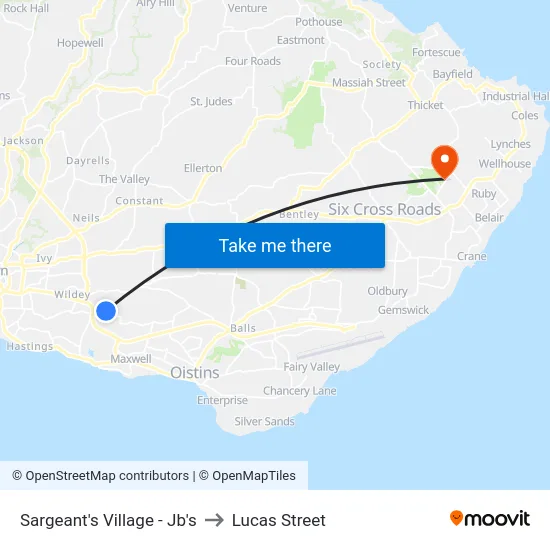 Sargeant's Village - Jb's to Lucas Street map