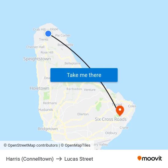 Harris (Connelltown) to Lucas Street map