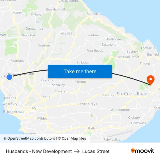 Husbands - New Development to Lucas Street map