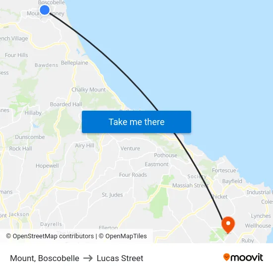 Mount, Boscobelle to Lucas Street map