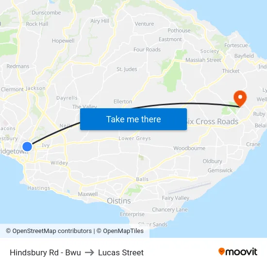 Hindsbury Rd - Bwu to Lucas Street map