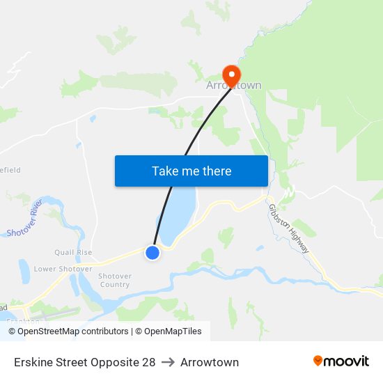 Erskine Street Opposite 28 to Arrowtown map