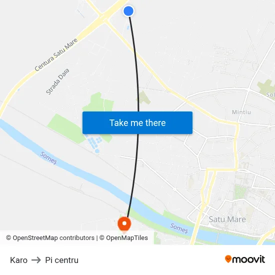 Karo to Pi centru map