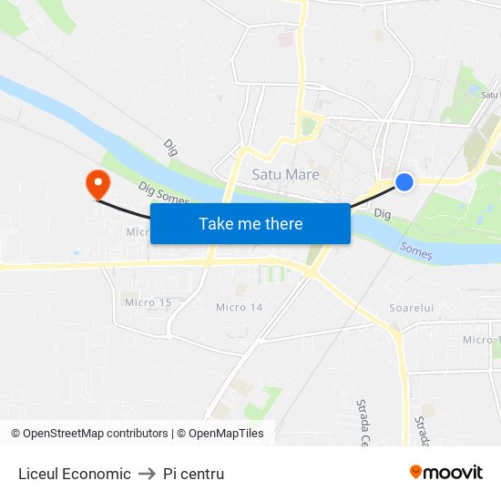 Liceul Economic to Pi centru map