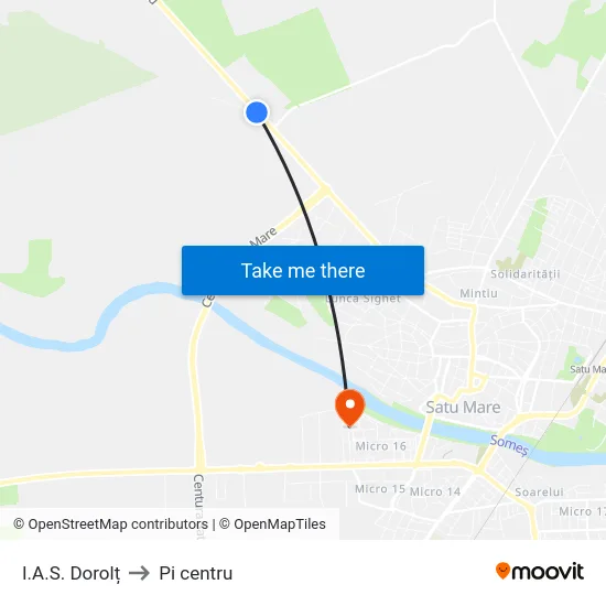 I.A.S. Dorolț to Pi centru map
