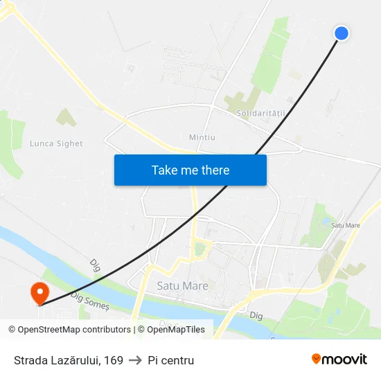 Strada Lazărului, 169 to Pi centru map