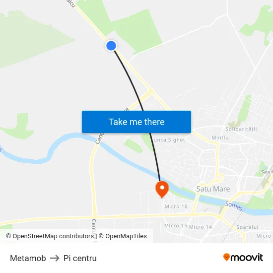 Metamob to Pi centru map