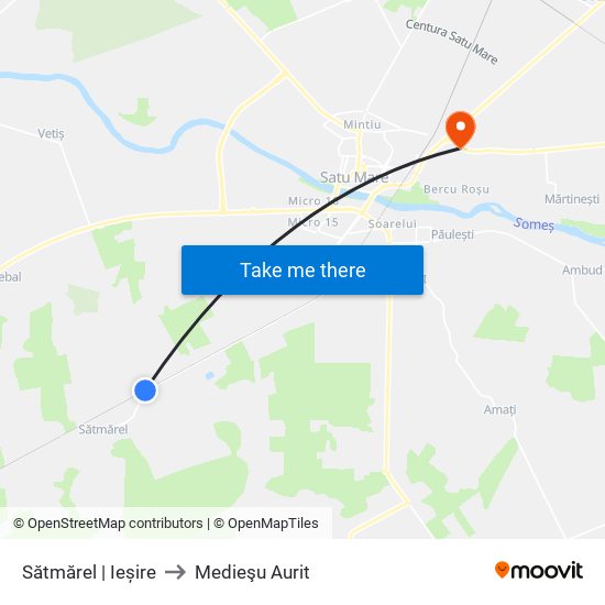 Sătmărel | Ieșire to Medieşu Aurit map