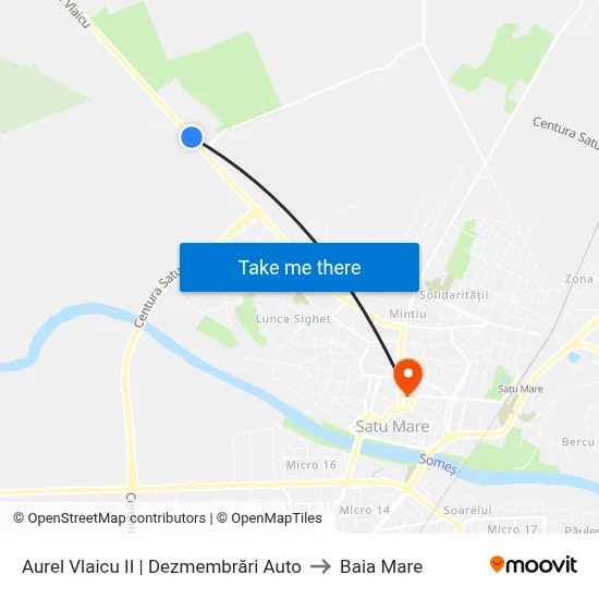 Aurel Vlaicu II | Dezmembrări Auto to Baia Mare map