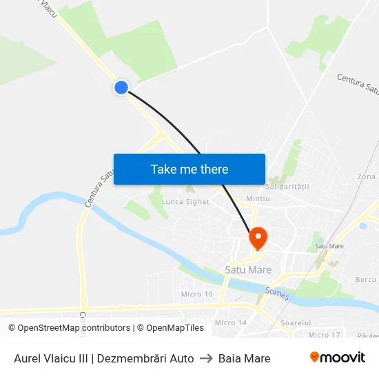 Aurel Vlaicu III | Dezmembrări Auto to Baia Mare map