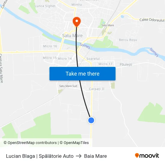 Lucian Blaga | Spălătorie Auto to Baia Mare map