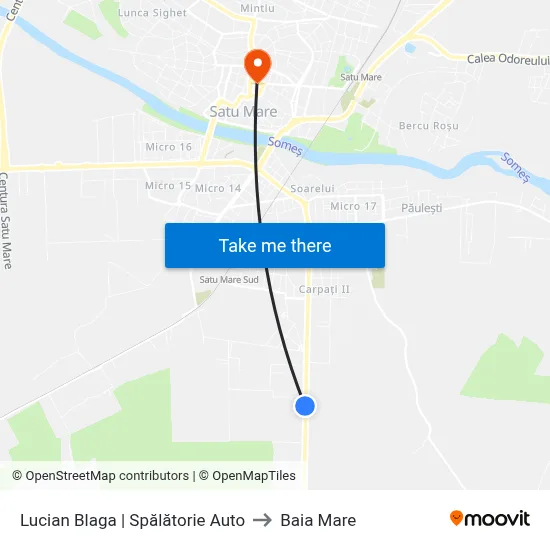 Lucian Blaga | Spălătorie Auto to Baia Mare map