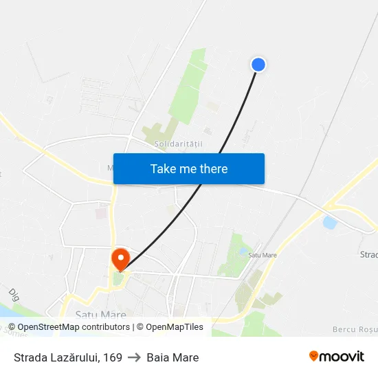 Strada Lazărului, 169 to Baia Mare map