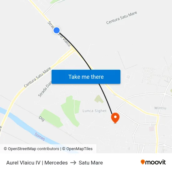 Aurel Vlaicu IV | Mercedes to Satu Mare map