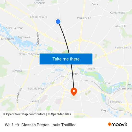 Walf to Classes Prepas Louis Thuillier map