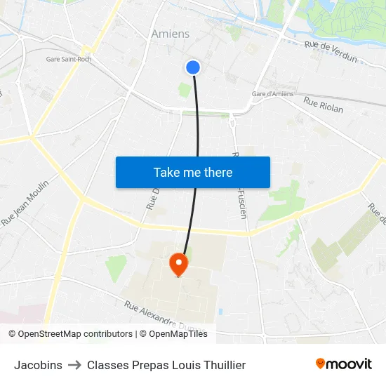 Jacobins to Classes Prepas Louis Thuillier map