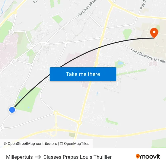 Millepertuis to Classes Prepas Louis Thuillier map