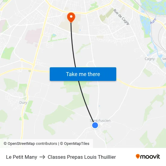 Le Petit Many to Classes Prepas Louis Thuillier map