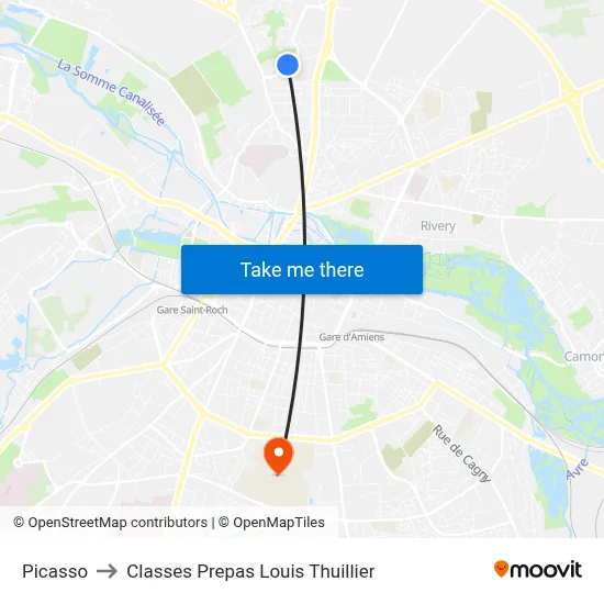 Picasso to Classes Prepas Louis Thuillier map