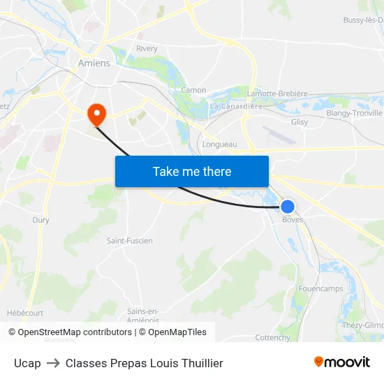 Ucap to Classes Prepas Louis Thuillier map