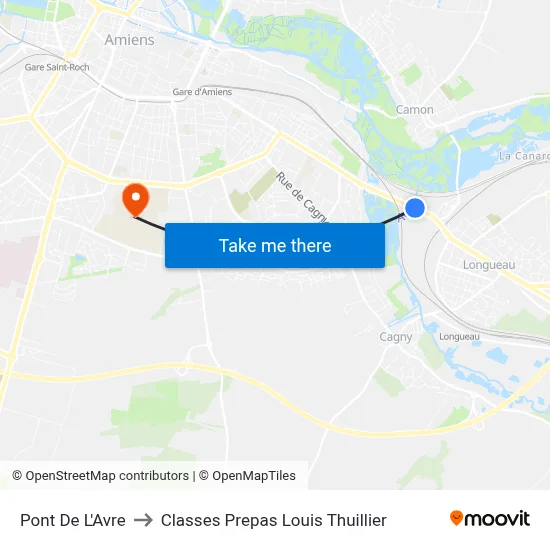 Pont De L'Avre to Classes Prepas Louis Thuillier map