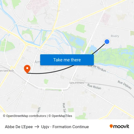 Abbe De L'Epee to Upjv - Formation Continue map