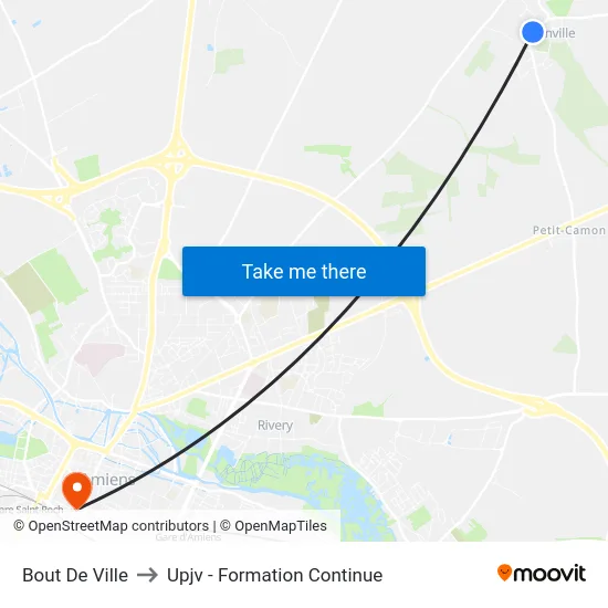 Bout De Ville to Upjv - Formation Continue map