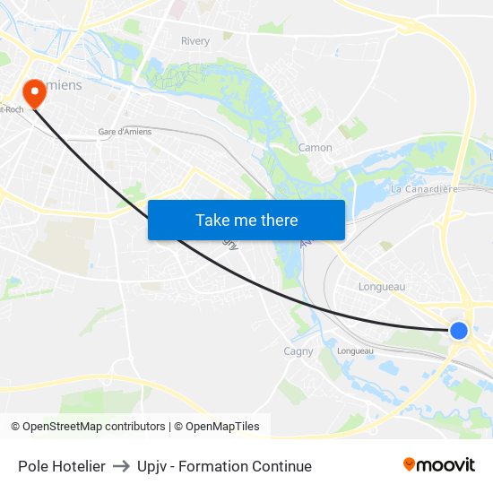 Pole Hotelier to Upjv - Formation Continue map