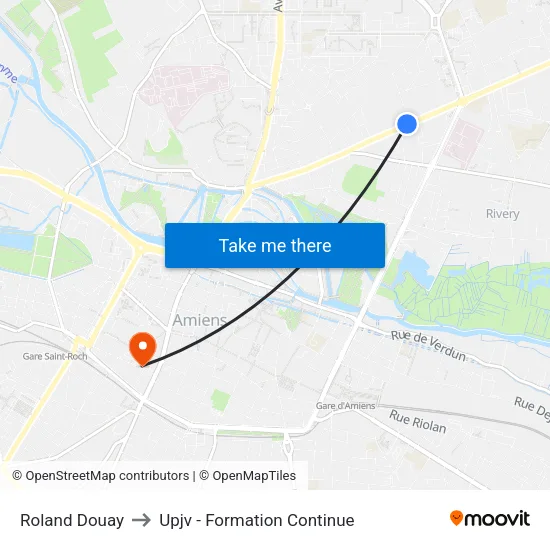 Roland Douay to Upjv - Formation Continue map