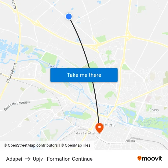 Adapei to Upjv - Formation Continue map